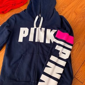 VS Pink zip up hoodie